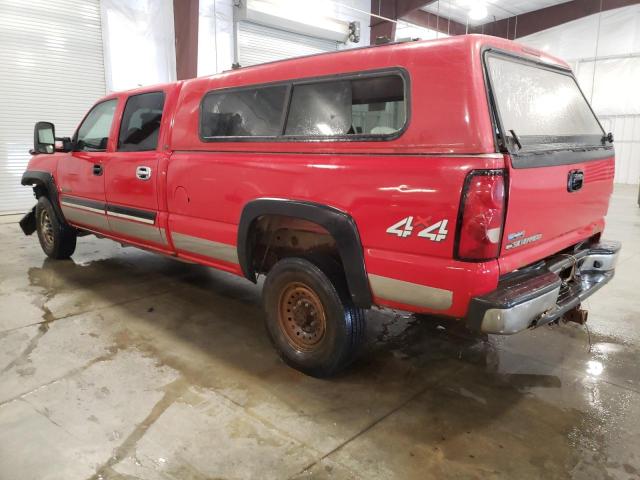 1GCHK23U97F198236 - 2007 CHEVROLET 2500 HD K2500 HEAVY DUTY RED photo 2