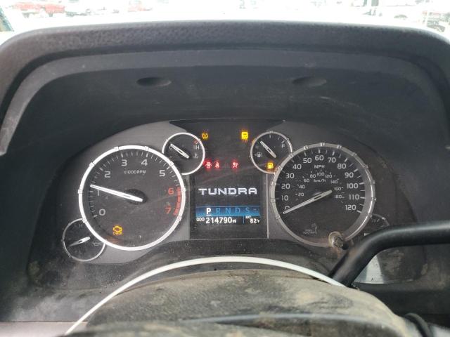 5TFRW5F13GX206126 - 2016 TOYOTA TUNDRA DOUBLE CAB SR/SR5 GRAY photo 9