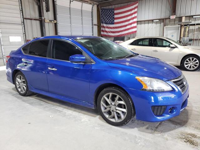 3N1AB7AP6DL721857 - 2013 NISSAN SENTRA S BLUE photo 4