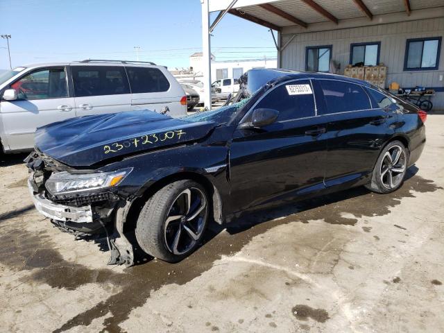 1HGCV1F35JA217238 - 2018 HONDA ACCORD SPORT BLACK photo 1