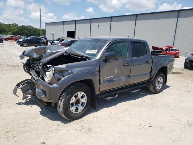 5TFJU4GN6EX055956 - 2014 TOYOTA TACOMA DOUBLE CAB PRERUNNER GRAY photo 1