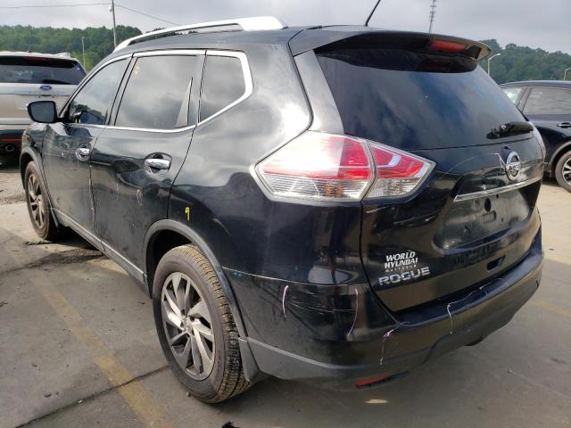 5N1AT2MV8EC846293 - 2014 NISSAN ROGUE S BLACK photo 2