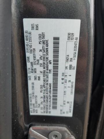 1FMCU9J92FUB04490 - 2015 FORD ESCAPE TITANIUM CHARCOAL photo 13