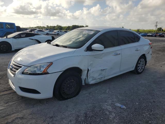 3N1AB7AP2FY269170 - 2015 NISSAN SENTRA S WHITE photo 1