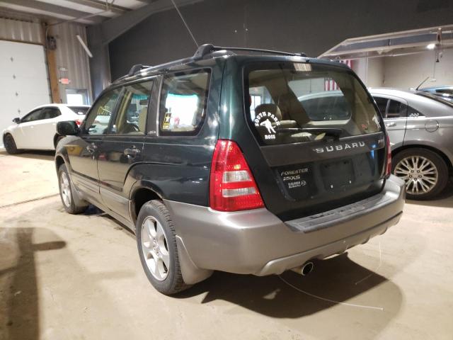 JF1SG65604H764867 - 2004 SUBARU FORESTER 2.5XS მწვანე ფოტო 3