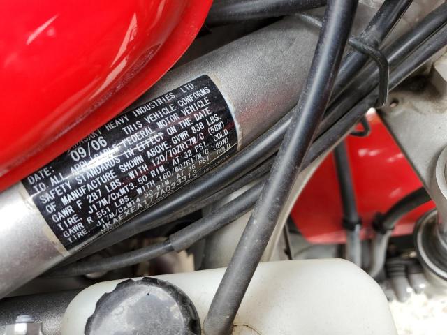 JKAEXEA177A023313 - 2007 KAWASAKI EX650 A Qırmızı foto 9