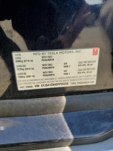 5YJSA1CN4DFP26308 - 2013 TESLA MODEL S BLUE photo 13