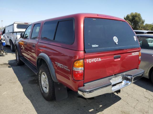 5TEGN92N83Z203848 - 2003 TOYOTA TACOMA DOUBLE CAB PRERUNNER RED photo 2