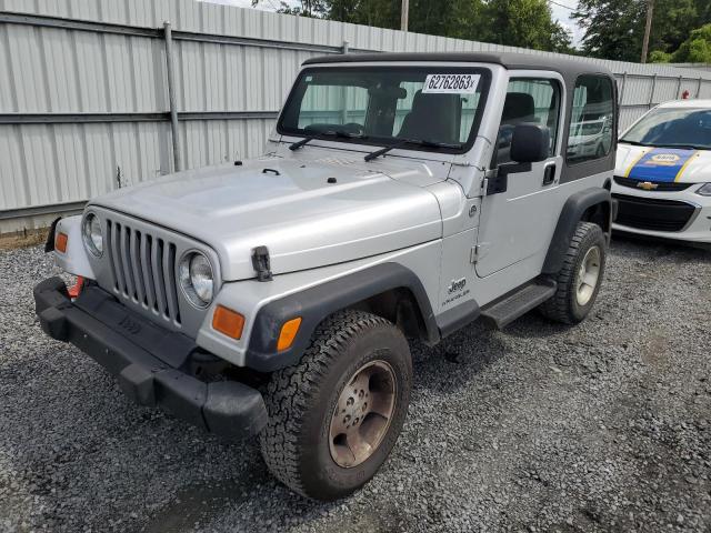 1J4F449S55P356513 - 2005 JEEP WRANGLER / SPORT SILVER photo 1