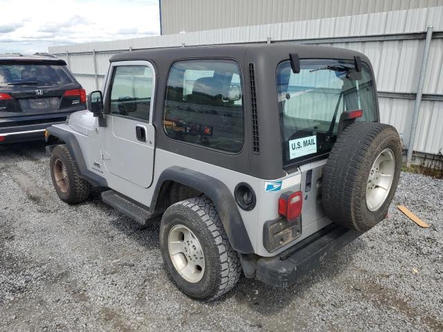 1J4F449S55P356513 - 2005 JEEP WRANGLER / SPORT SILVER photo 2