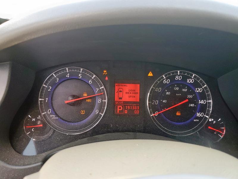 JNKAJ09E58M306808 - 2008 INFINITI EX35 BASE BLACK photo 9