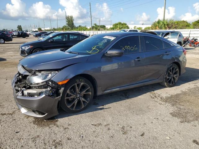 2HGFC2F84MH530422 - 2021 HONDA CIVIC SPORT 灰色 照片 1