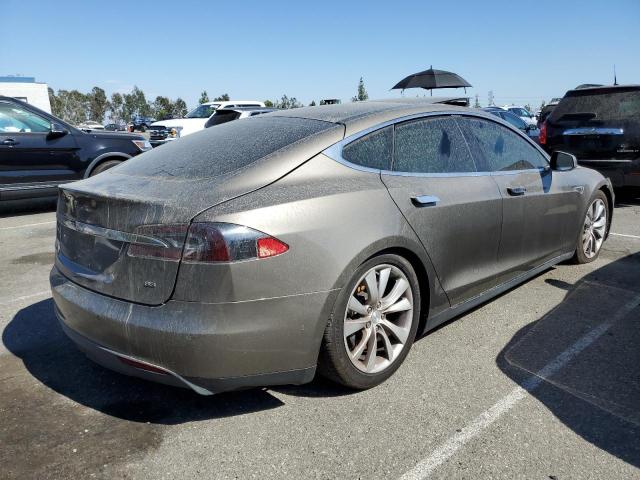 5YJSA1H13FFP77047 - 2015 TESLA MODEL S 85 GRAY photo 3