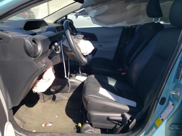 JTDKDTB30D1034980 - 2013 TOYOTA PRIUS C Бірюзовий фото 7