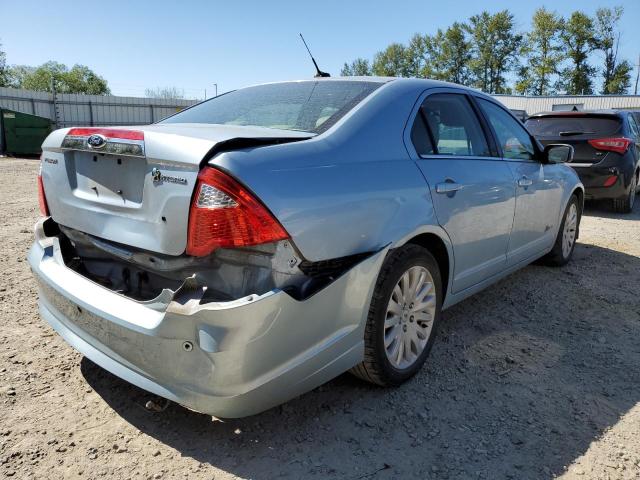 3FADP0L30AR317741 - 2010 FORD FUSION HYBRID BLUE photo 3