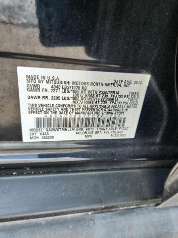 4A4AP3AU7FE007230 - 2015 MITSUBISHI OUTLANDER SPORT ES BLACK photo 13