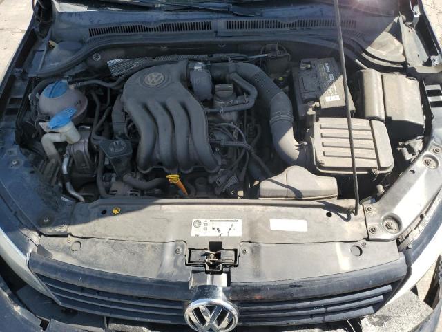 3VW2K7AJ5EM433320 - 2014 VOLKSWAGEN JETTA BASE BLACK photo 11