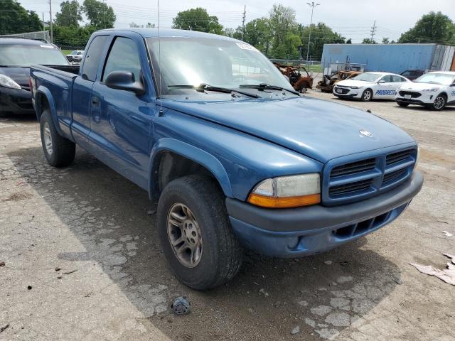 1D7HG32N83S250058 - 2003 DODGE DAKOTA SPORT BLUE photo 4