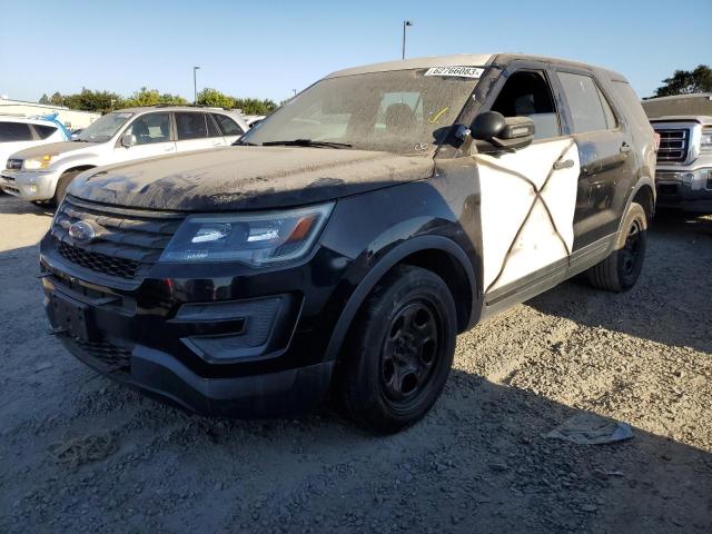 1FM5K8AR3GGB81443 - 2016 FORD EXPLORER POLICE INTERCEPTOR TWO TONE photo 1
