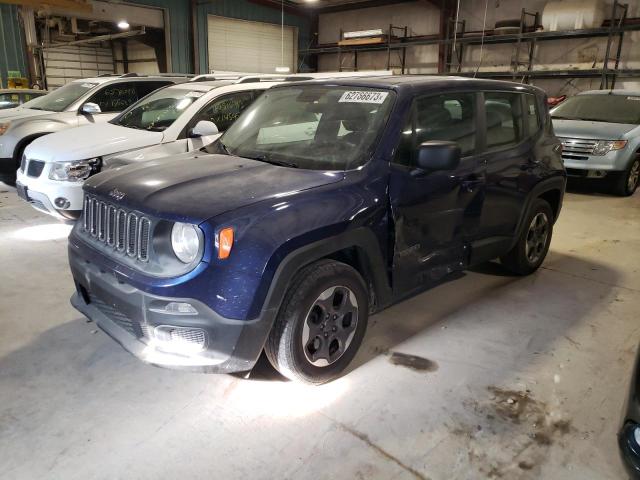 ZACCJAAT6GPC96249 - 2016 JEEP RENEGADE SPORT BLUE photo 1