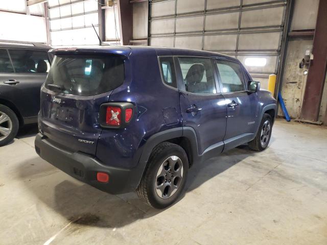 ZACCJAAT6GPC96249 - 2016 JEEP RENEGADE SPORT BLUE photo 3