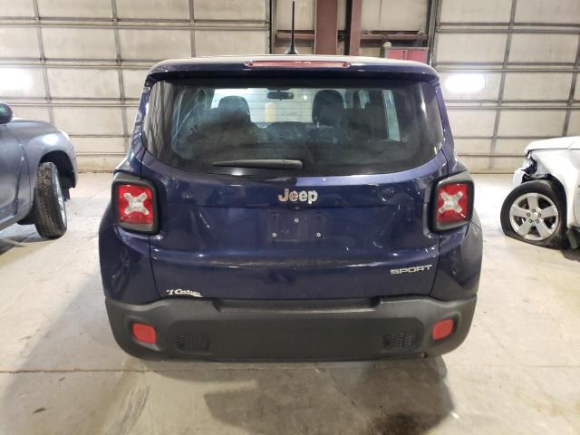 ZACCJAAT6GPC96249 - 2016 JEEP RENEGADE SPORT BLUE photo 6