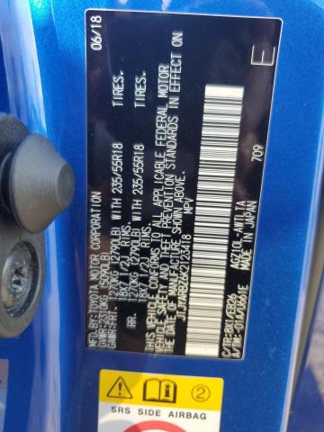 JTJYARBZ6K2123418 - 2019 LEXUS NX 300 BASE ლურჯი ფოტო 13