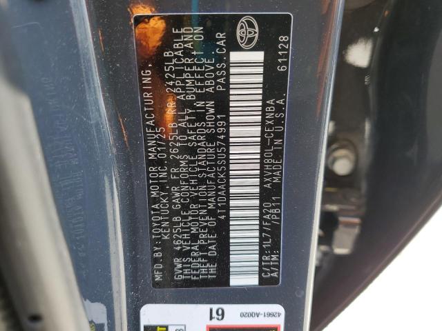 4T1DAACK5SU574991 - 2025 TOYOTA CAMRY XSE 石墨色 照片 13