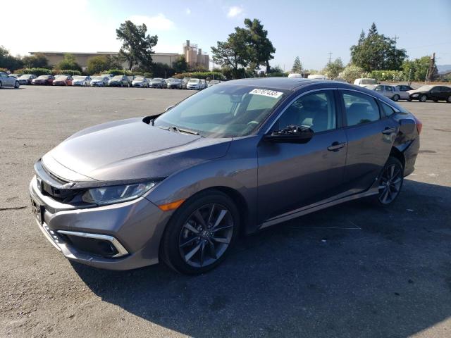 19XFC1F79LE207395 - 2020 HONDA CIVIC EXL GRAY photo 1