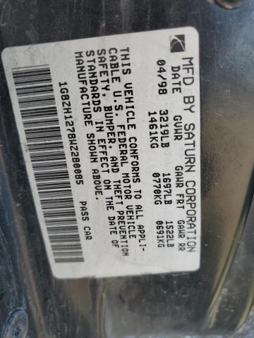 1G8ZH1278WZ280085 - 1998 SATURN SC2 GREEN photo 12