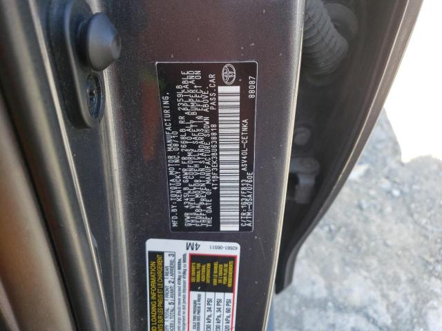 4T1BF3EK3BU638818 - 2011 TOYOTA CAMRY BASE GRAY photo 12