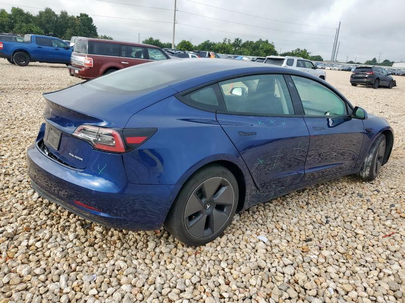 5YJ3E1EB3MF869228 - 2021 TESLA MODEL 3 أزرق صورة 3