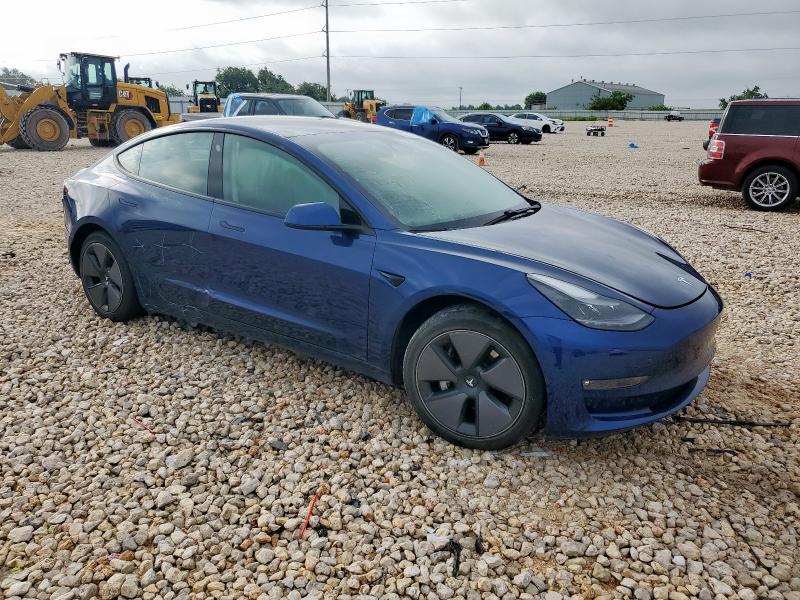 5YJ3E1EB3MF869228 - 2021 TESLA MODEL 3 أزرق صورة 4