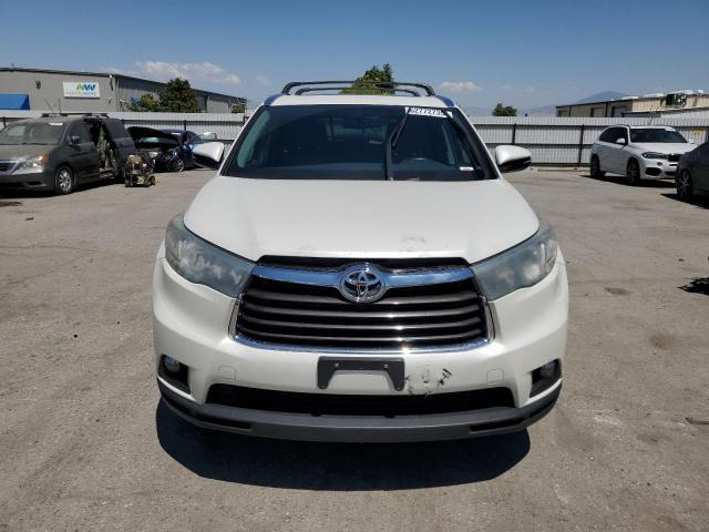 5TDKKRFH6GS176711 - 2016 TOYOTA HIGHLANDER XLE WHITE photo 5