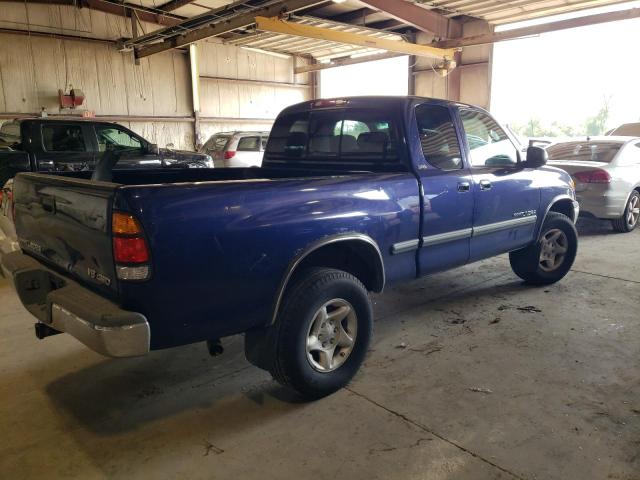 5TBBT4415YS001480 - 2000 TOYOTA TUNDRA ACCESS CAB ლურჯი ფოტო 3