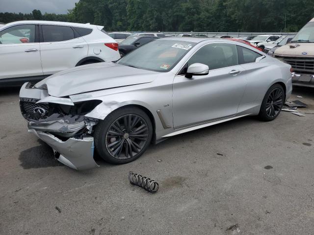 JN1EV7EL5HM553852 - 2017 INFINITI Q60 PREMIUM SILVER photo 1