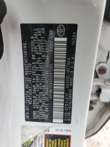 4T1BK1EB4EU091594 - 2014 TOYOTA AVALON BASE Weiß Foto 13