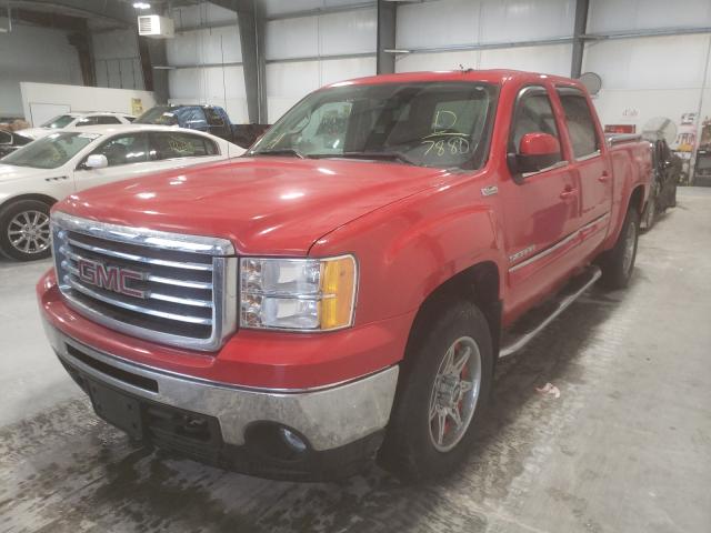 3GTP2WE37BG297880 - 2011 GMC SIERRA K1500 SLT RED photo 2