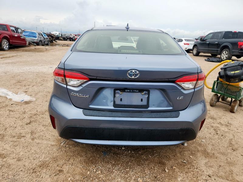 JTDVPRAEXLJ081944 - 2020 TOYOTA COROLLA LE BLUE photo 6