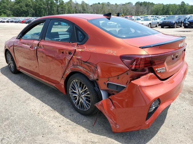 3KPF54AD1NE469407 - 2022 KIA FORTE GT LINE ORANGE photo 2