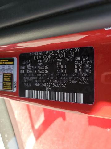 KNDC34LA2P5602752 - 2023 KIA EV6 LIGHT RED photo 13