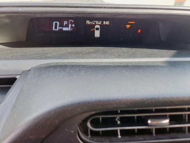 JTDKDTB34G1121821 - 2016 TOYOTA PRIUS C ვერცხლისფერი ფოტო 9