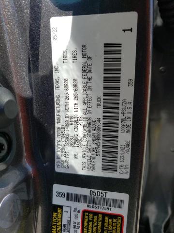 5TFNA5AB0NX009344 - 2022 TOYOTA TUNDRA CREWMAX PLATINUM Boz foto 12