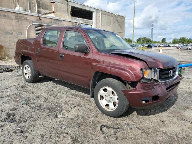 5FPYK16229B105236 - 2009 HONDA RIDGELINE RT MAROON photo 4