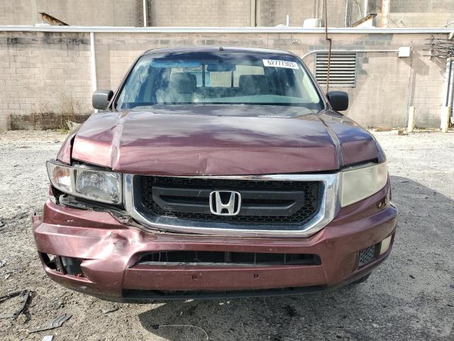 5FPYK16229B105236 - 2009 HONDA RIDGELINE RT MAROON photo 5