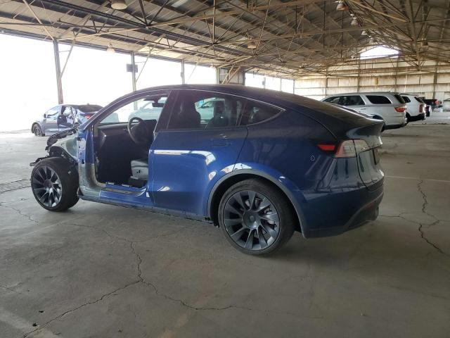 7SAYGAEE2PF582870 - 2023 TESLA MODEL Y Bleu photo 2