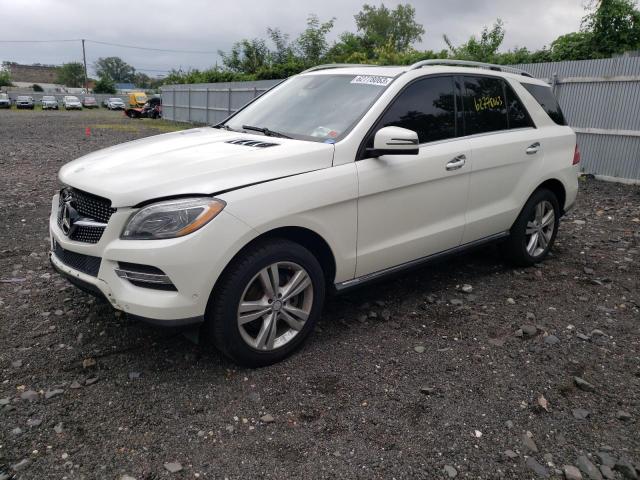 4JGDA5HB4EA397081 - 2014 MERCEDES-BENZ ML 350 4MATIC WHITE photo 1