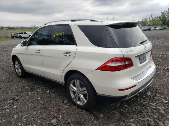 4JGDA5HB4EA397081 - 2014 MERCEDES-BENZ ML 350 4MATIC WHITE photo 2