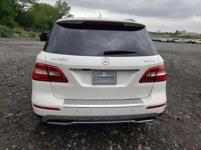 4JGDA5HB4EA397081 - 2014 MERCEDES-BENZ ML 350 4MATIC WHITE photo 6