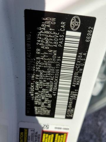 4T1DAACKXSU619794 - 2025 TOYOTA CAMRY XSE WHITE photo 12